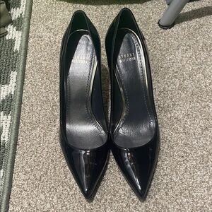 Stuart Weitzman Black Patent Leather Heels Size 9